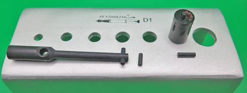 ITEM #PINPUNCH: WATERMAN SAFETY PIN-PUNCH. USE TO PUNCH OUT SAFETY MECHANISM WITHOUT PUNCHING OUT THE SMALL PIN AT THE END OF THE BARREL. DESIGNED TO FIT AROUND THE SMALL CYLIDRICAL PIN INSIDE THE TOP OF THE WATERMAN SAFETY BARREL. MADE OF HARD PLASTIC SO IT WON'T SCRATCH. 